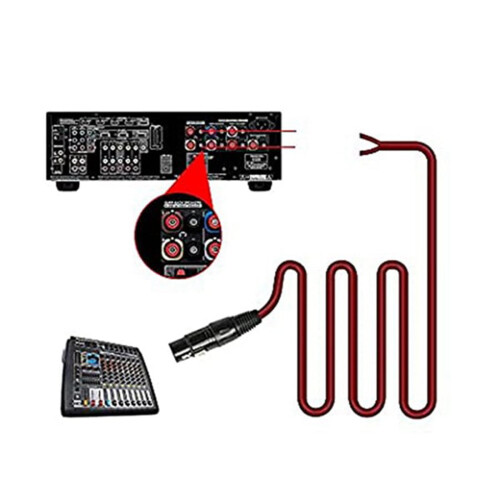 XLR-Lautsprecherkabel, vergoldeter 3-poliger Stecker 2
