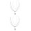 2Pièces Ornement Front Argent Tête Élégante Et Fine 6