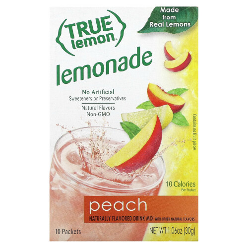 True Citrus, True Λεμόνι, Λεμονάδα, Πεπόνι, 10 Πακέτα, 0.11 oz (3 g) Each