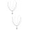 2Pièces Ornement Front Argent Tête Élégante Et Fine 8