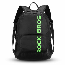 (Black)Sac à dos pliable imperméable vélo extérieur randonnée noir bleu sac