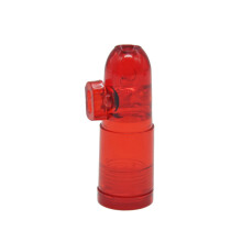 (Red)Dispenser Snuff Bottiglia Medicinale Portatile Colore Rosso Facile da Trasportare Viaggio