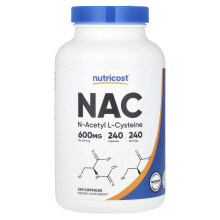 Nutricost, NAC, 600 mg, 240 Capsule