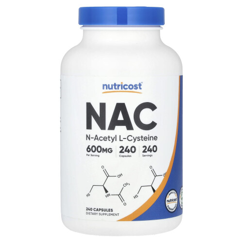 Nutricost, NAC, 600 mg, 240 Capsule