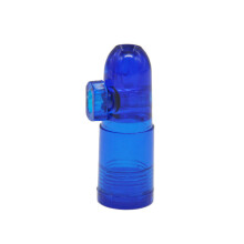 (Blue)Dispenser Snuff Bottiglia Medicinale Portatile Colore Rosso Facile da Trasportare Viaggio