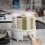 Giyblacko360 Dispenser per alimenti per riso e cereali 8