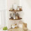 Corner Shelves Brown 2-Pack for Bathroom Kitchen 2