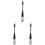 3Pièces Pinceaux Professionnels Pour Peinture 4