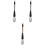 3Pièces Pinceaux Professionnels Pour Peinture 5