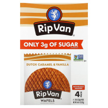 Rip Van Wafels, Dutch Caramel & Vanilla, 4 Pack, 1.16 oz (33 g) Každý