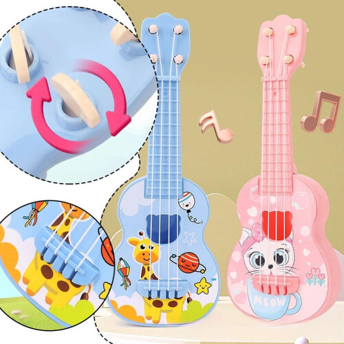 Παιδικό παιχνίδι Ukulele - Χαριτωμένο σχέδιο, ρυθμιζόμενο και ασφαλές για μικρά 2