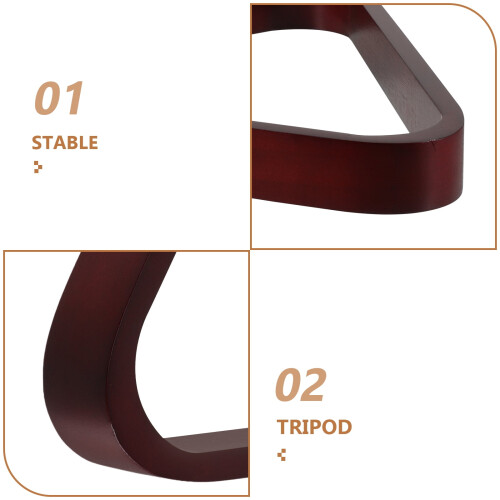 Soporte triangular de madera para bolas de billar (1 juego) 2