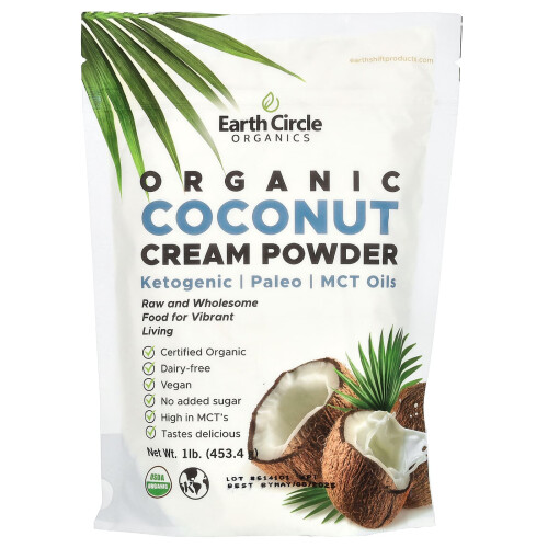 Earth Circle Organics Earth Circle Organics, Οργανική Κρέμα Κοκοσούχας, 1 λίβρα (453.4 g)
