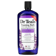 Dr. Teal's, Banho Espumante com Sal de Epsom Puro, Lavanda, 34 fl oz (1,000 ml)