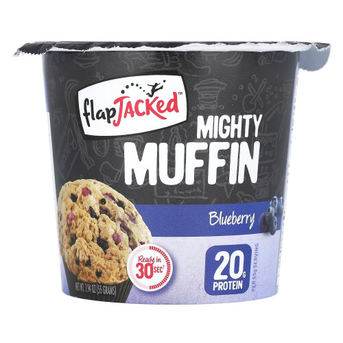 FlapJacked, Muffin Poderoso, Mirtilo, 1,94 oz (55 g)