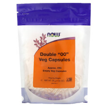 NOW Foods, Veg Capsule '00' Doppio, Circa 250 Veg Capsule Vuote