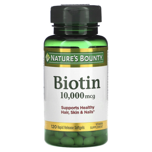 Νάτσιρς Μπόντι, Biotin, 10,000 mcg, 120 Rapid Release Softgels