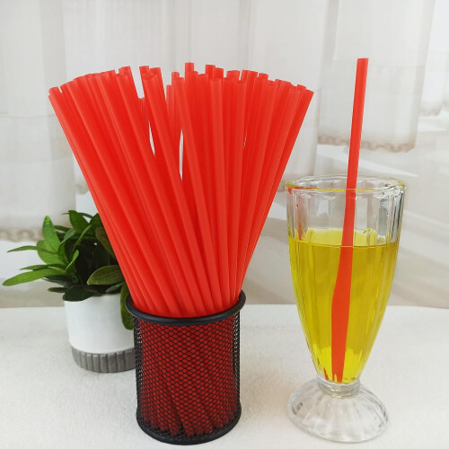 200 lilla plastsugerør 28 cm 1
