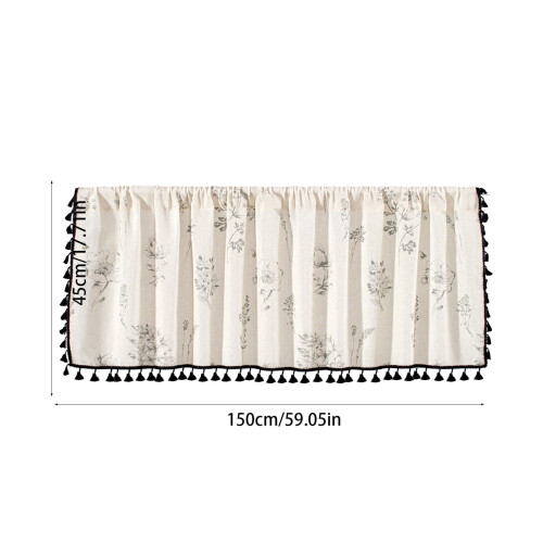Light Blocking Short Curtain Panels with Rod Pocket for Kitchen and Bathroom Windows 2