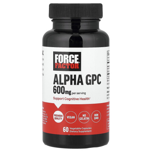 Force Factor, Alpha GPC, 60 Pflanzliche Kapseln (300 mg pro Kapsel)