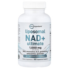 Micro Ingredients, Liposomal NAD + Ολοκληρωμένο, 60 Βοτανικά Καψούλια