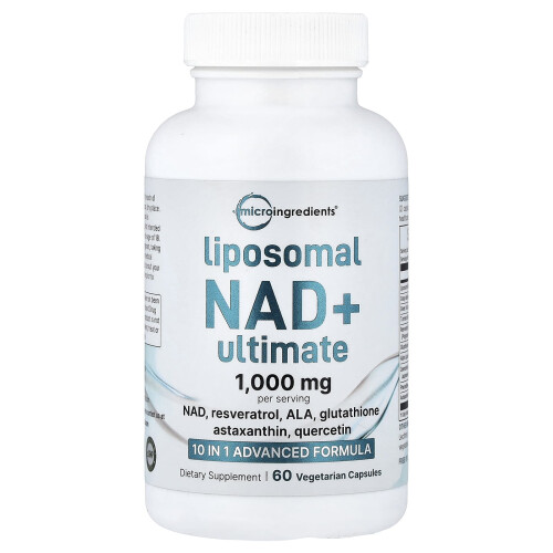 Micro Ingredients, Liposomal NAD + Ολοκληρωμένο, 60 Βοτανικά Καψούλια