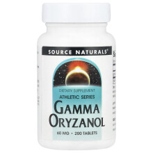 Naturalsul Sursă, Seria Atletică, Gamma Oryzanol, 60 mg, 200 Tablete