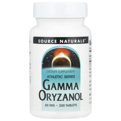 Source Naturals, Athletic Series, Gamma Oryzanol, 60 mg, 200 Tabletek