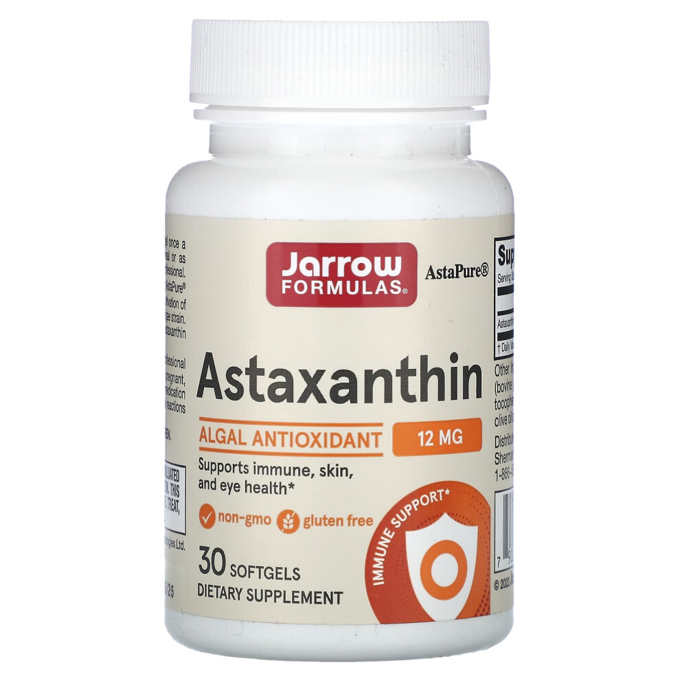 Jarrow Formulas Astaxanthin, 12Mg - 30 Softgels