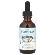 Maxi Health, KiddieMax Liquid B-Complex, Prírodná Berry, 2 fl oz (59 ml)