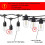 JINYUN-DC S14 LED String Light Bulbs 3V Solar Warm White 4