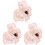 3Ensembles Boucles D'oreilles Clips Enfants Rose Plaisir Sans Perçage 2