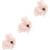 3Ensembles Boucles D'oreilles Clips Enfants Rose Plaisir Sans Perçage 5