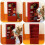 Mini bibliothèque rouge, 1 pièce, 17,8 x 7,9 x 3 cm 3