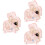 3Ensembles Boucles D'oreilles Clips Enfants Rose Plaisir Sans Perçage 6