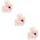 3Ensembles Boucles D'oreilles Clips Enfants Rose Plaisir Sans Perçage 9