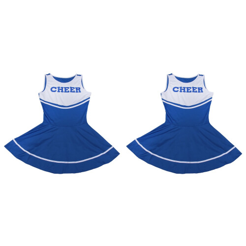 2Pièces Robe Cheerleader Femme Élastique 1