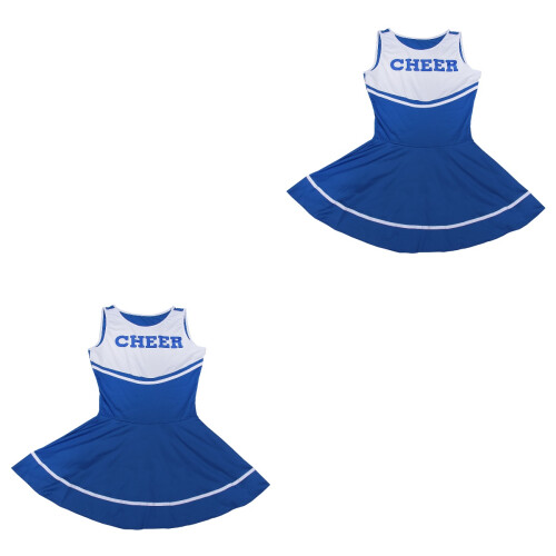 2Pièces Robe Cheerleader Femme Élastique 2