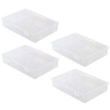 A4 Clear Storage Box for Household Sundries - Large Capacity Transparent Organizer