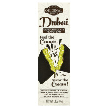 Original Natural Sweets, Barra de Chocolate Oscuro de Dubai, 3.2 oz (91 g)
