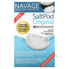 Navage, Očkovanie nosa, Salinové očkovanie nosa, Saltpod Originál, 30 Salinové koncentráce Kapsuliek