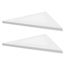 4Pièces Toiles Triangulaires Blanches Bois Pour Décoration Artistique