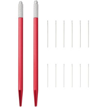 2 Set di Strumenti per La Ricrescita Dei Capelli Delle Bambole con 10 Aghi di Ricambio (0,7 mm e 0,8 mm) Kit per La Creazione di Accessori per La