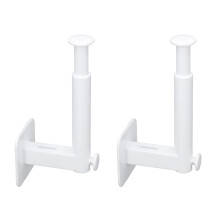 2 piezas de percheros para sombreros 15-20 sombreros en forma de L adhesivo blanco