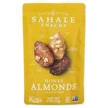 Sahale Snacks, Geglazuurd Mix, Honing Amandelen, 4 oz (113 g)