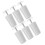 24Pcs White Plastic Shutter Fasteners Buffer Stopper for Roller Blinds 1