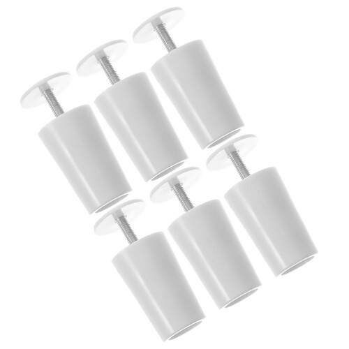 24Pcs White Plastic Shutter Fasteners Buffer Stopper for Roller Blinds
