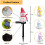 Warm White Snowflake LED String Lights, Battery Powered 5