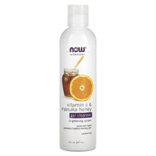 NOW Foods, Lösungen, Gel-Reiniger, Vitamin C & Manuka Honig, 8 fl oz (237 ml)