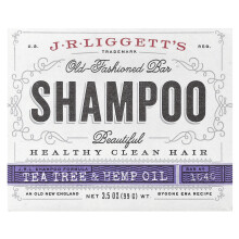 J.R. Liggett's, Old Fashioned Shampoo Bar, Teebaumöl und Hanföl, 3.5 oz (99 g)